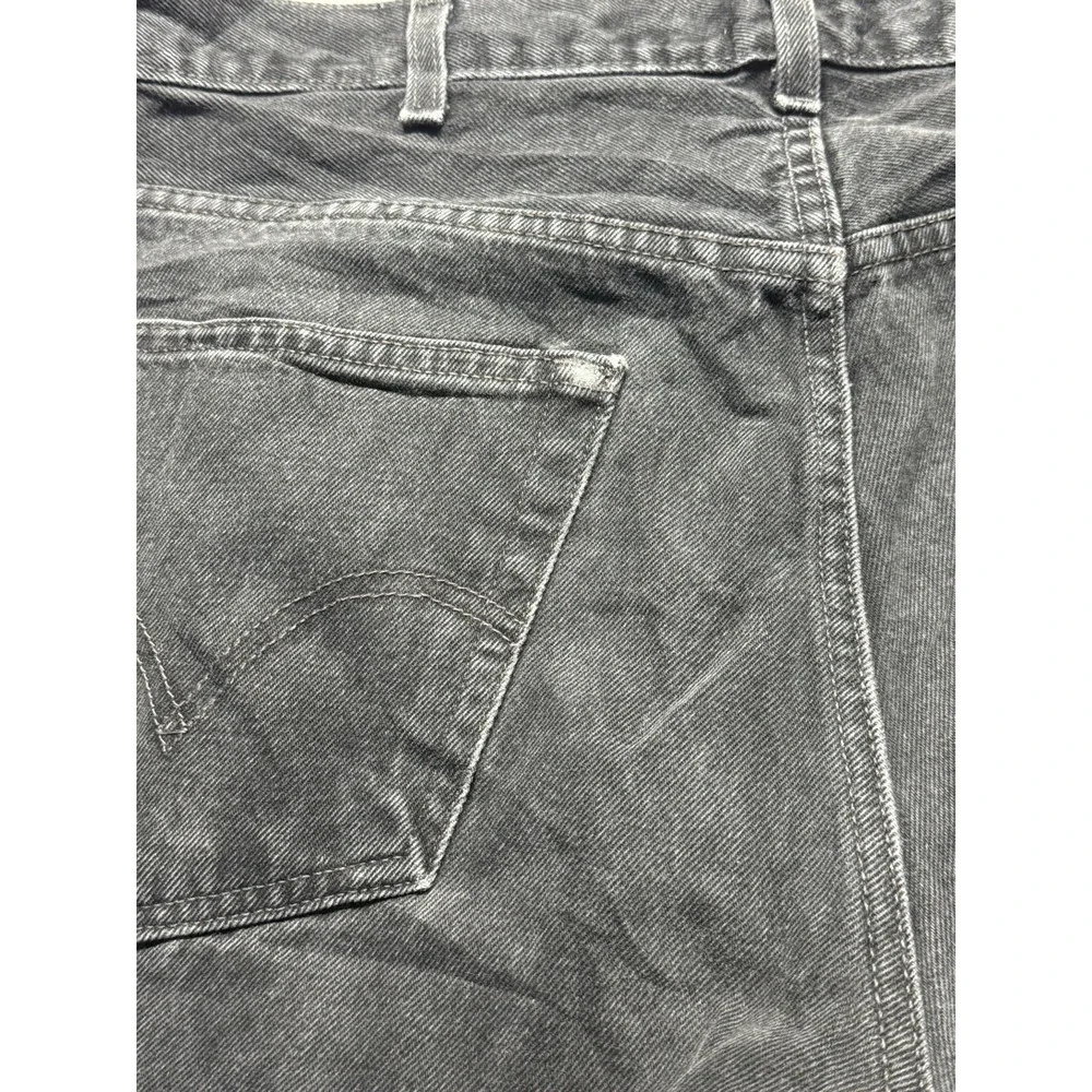 Levis 550 Black denim Jeans‎ Mens 38x30 Relaxed fit Distressed Fray Casual Pant